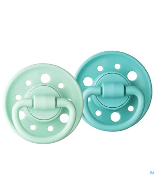Dodie sucette +6m caoutchou.form rond garc. c4 duo