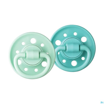 Dodie sucette +6m caoutchou.form rond garc. c4 duo