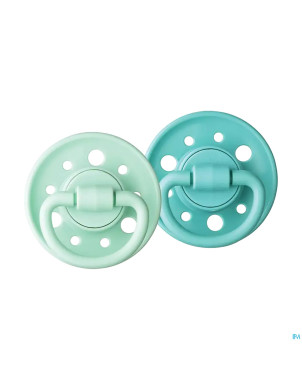 Dodie sucette +6m caoutchou.form rond garc. c4 duo