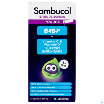 Sambucol baies sureau pdr bebe  sach 14x2200mg