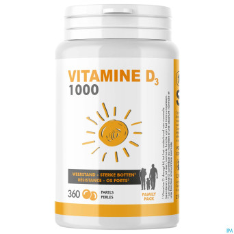Soria vitamine d 1000iu family pack perles 360