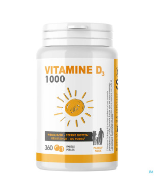 Soria vitamine d 1000iu family pack perles 360