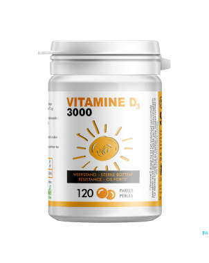 Soria vitamine d 3000iu perles 120