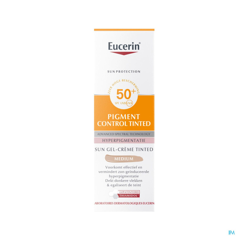 Eucerin sun pigment control fluid teint ip50+ 50ml