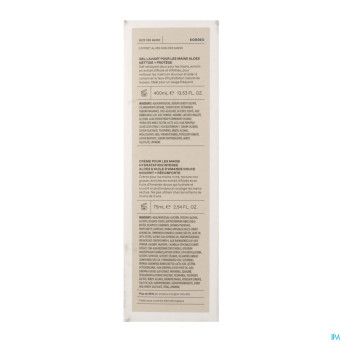 Korres gs aloe soin mains lav. 400ml+cr main 75ml