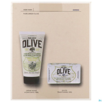 Korres gs pure greek ol. cr mains 75ml+savon 125g