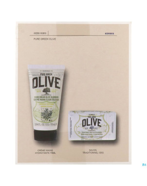Korres gs pure greek ol. cr mains 75ml+savon 125g