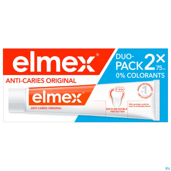 Elmex a/caries dentifrice 2x75ml