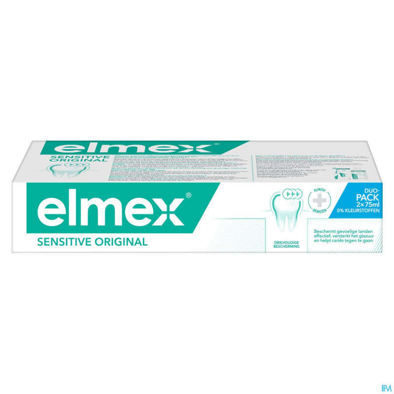 Elmex sensitive dentifrice tube 2x75ml