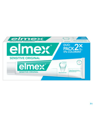 Elmex sensitive dentifrice tube 2x75ml