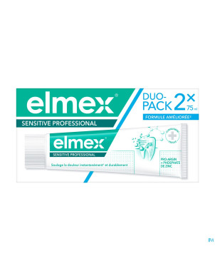 Elmex sensitive professional dentifrice tube2x75ml