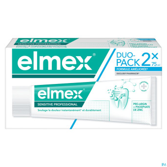 Elmex sensitive professional dentifrice tube2x75ml