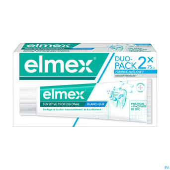 Elmex sensitive pro.dentifrice blanch.2x75ml nf