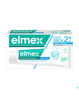 Elmex sensitive pro.dentifrice blanch.2x75ml nf