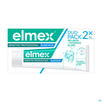Elmex sensitive pro.dentifrice blanch.2x75ml nf
