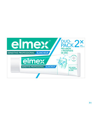 Elmex sensitive pro.dentifrice blanch.2x75ml nf