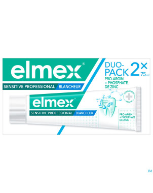 Elmex sensitive pro.dentifrice blanch.2x75ml nf