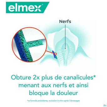 Elmex sensitive pro.dentifrice blanch.2x75ml nf