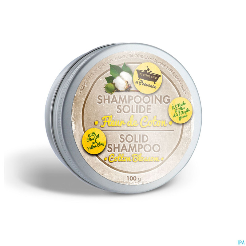 Lpbp shampoing solide fleur coton bte metal   100g