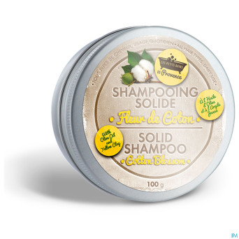 Lpbp shampoing solide fleur coton bte metal   100g