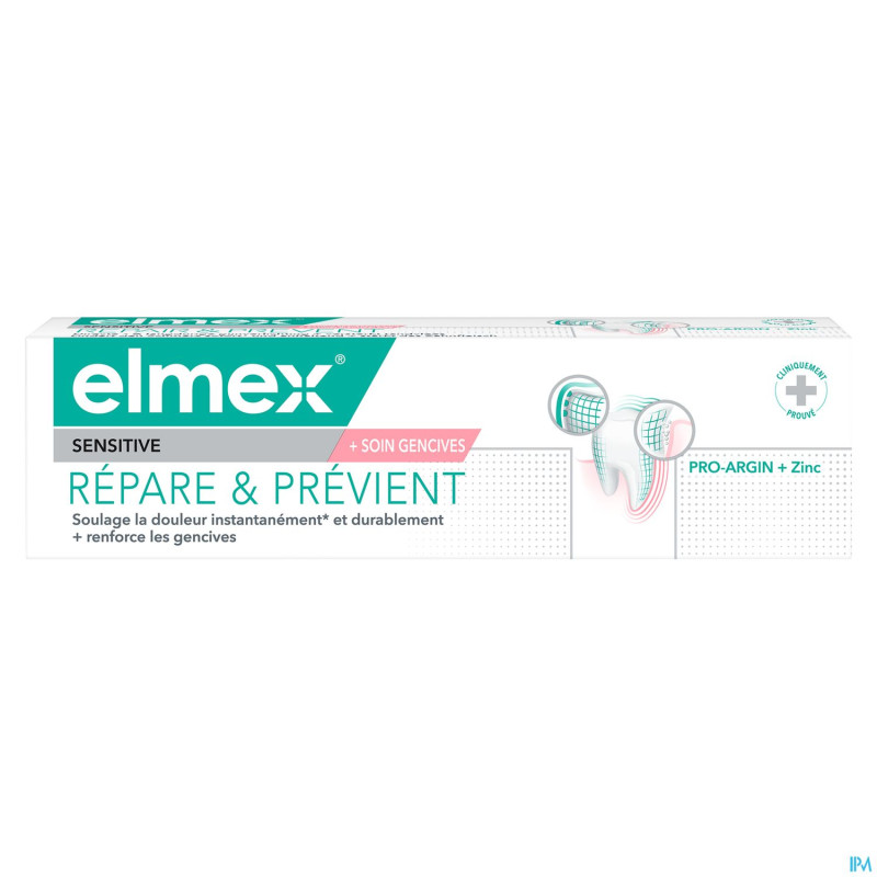 Elmex sensitive dentifrice plus repare&prev.  75ml
