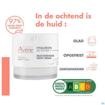 Avene hyaluron activ b3 cr regen. a/ride nuit 40ml