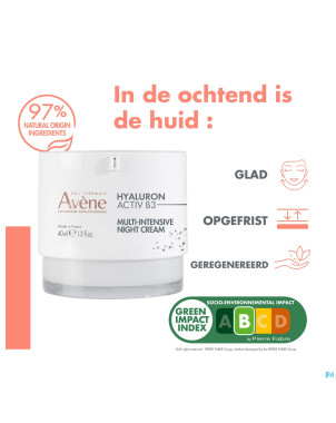 Avene hyaluron activ b3 cr regen. a/ride nuit 40ml