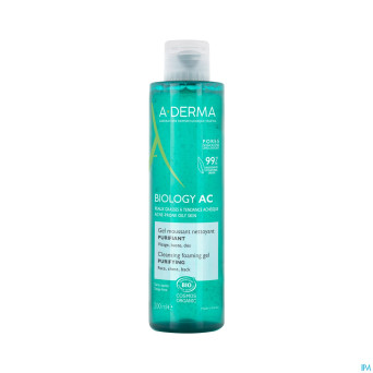 Aderma biology ac gel moussant nettoyant  200ml