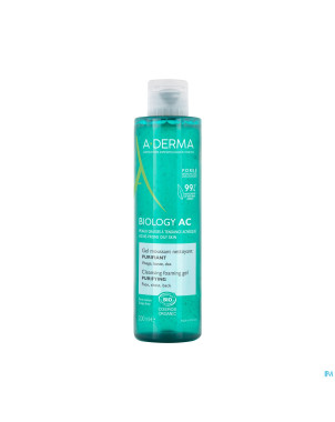 Aderma biology ac gel moussant nettoyant  200ml