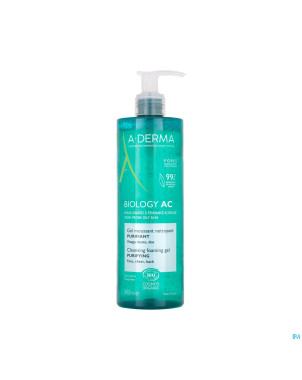 Aderma biology ac gel moussant nettoyant 400ml