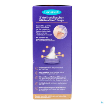 Lansinoh biberon pp natural wave    2x160ml