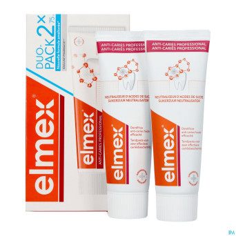 Elmex a/caries professional dentifrice   2x75ml