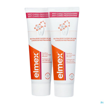 Elmex a/caries professional dentifrice   2x75ml