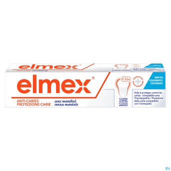 Elmex a/caries s/menthol dentifrice tube 75ml