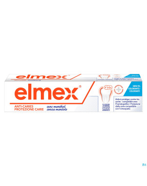 Elmex a/caries s/menthol dentifrice tube 75ml