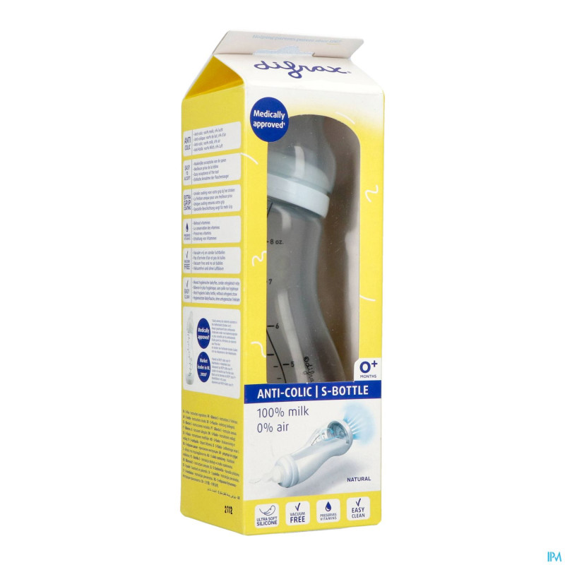 Difrax biberon-s natural  ice    250ml