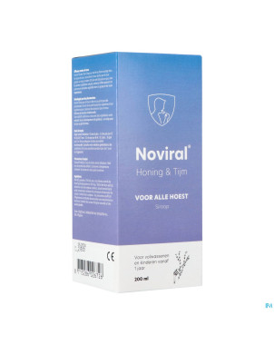 Noviral contre toux sirop miel thym    200ml