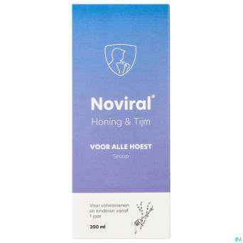 Noviral contre toux sirop miel thym    200ml