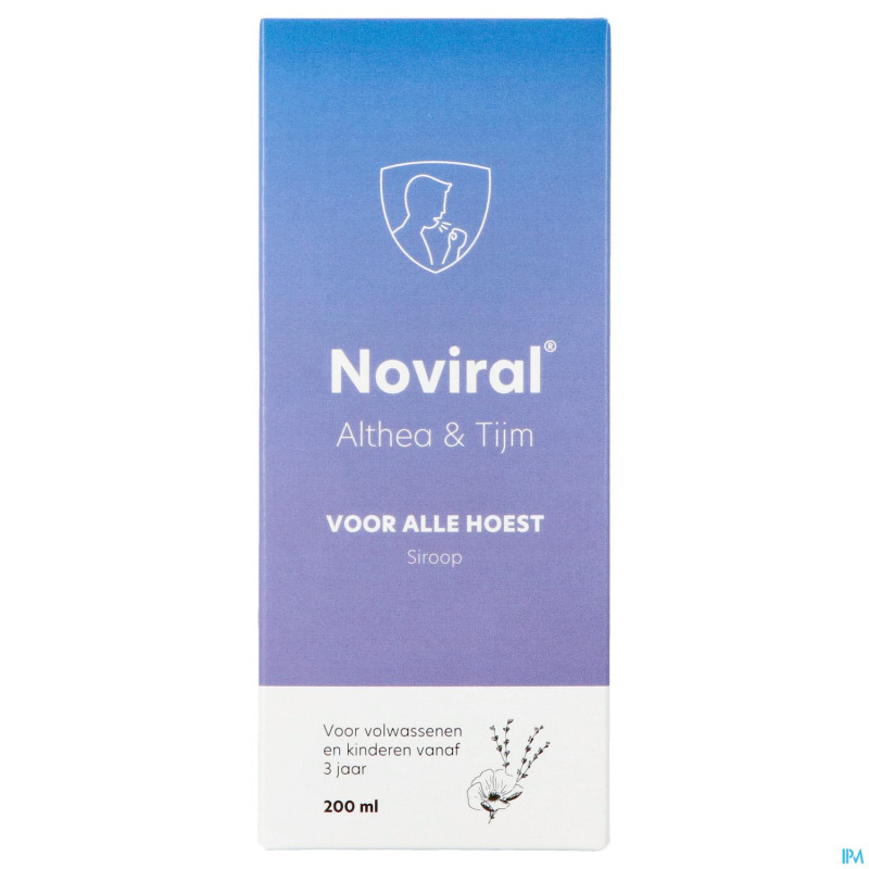 Noviral contre toux sirop althea thym    200ml