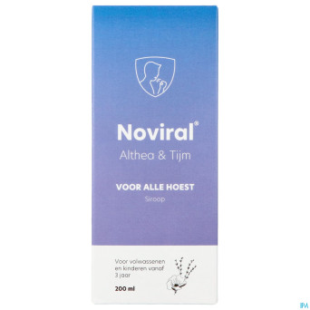 Noviral contre toux sirop althea thym    200ml