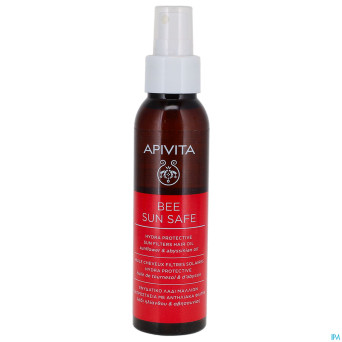 Apivita hydra protective sun filter hair oil 100ml