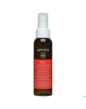 Apivita hydra protective sun filter hair oil 100ml