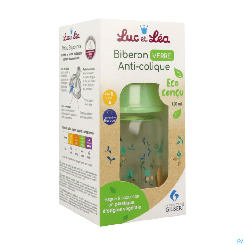 Luc&lea biberon verre    150ml