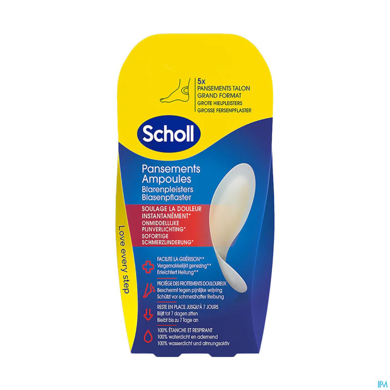 Scholl pans ampoule talon grand format s/latex  5