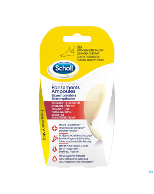Scholl pans ampoule talon grand format s/latex  5
