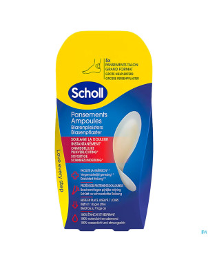 Scholl pans ampoule talon grand format s/latex  5