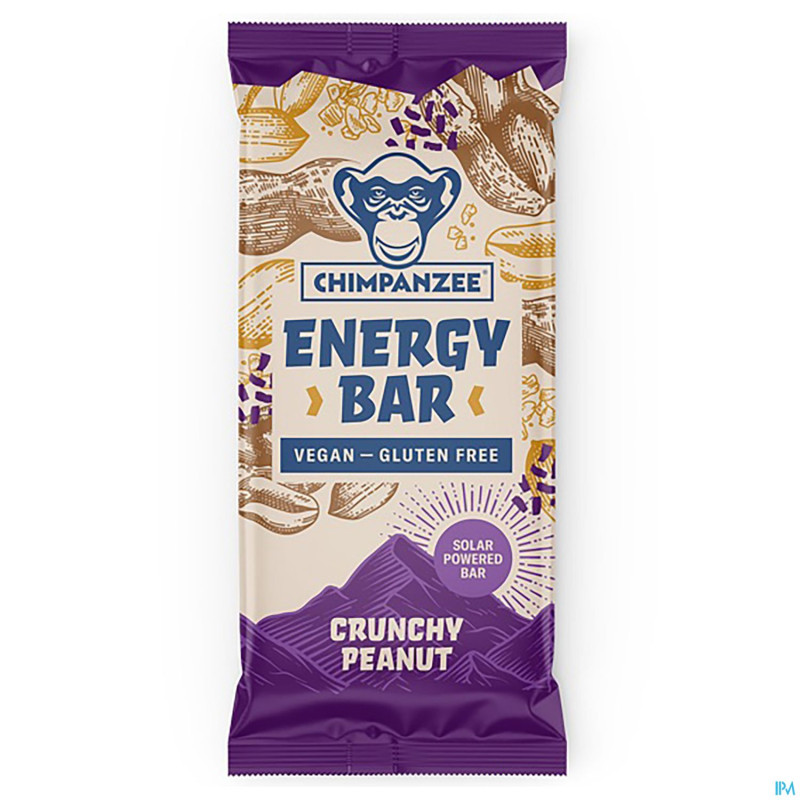Chimpanzee energy bar crunchy peanut    1x55g