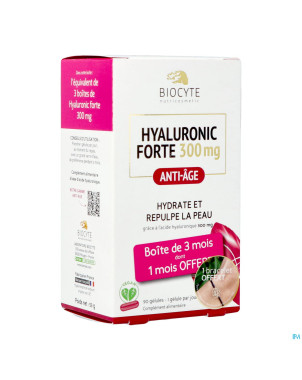 Biocyte hyaluronic forte 300mg caps  90 nf blister