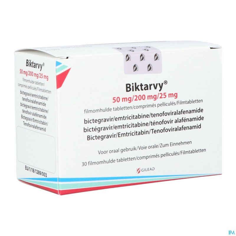Biktarvy 50mg/200mg/25mg    comp pell 30 blister