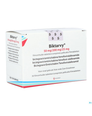 Biktarvy 50mg/200mg/25mg    comp pell 30 blister
